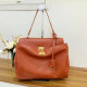 Orange Red Casual Daily Solid Color Patchwork Bags