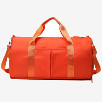 Orange Casual Sportswear Solid Color Patchwork Zipper Bags