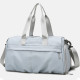 Light Blue Casual Sportswear Solid Color Patchwork Zipper Bags