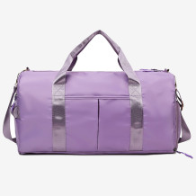 Purple Casual Sportswear Solid Color Patchwork Zipper Bags