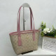 Pink Apricot Casual Street Letters Patchwork Contrast Bags
