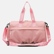 Pink Casual Sportswear Solid Color Patchwork Zipper Bags