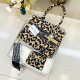 Leopard Print Casual Letters Leopard Patchwork Contrast Bags