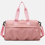 Black Casual Sportswear Solid Color Patchwork Zipper Bags