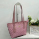 Pink Casual Daily Letters Patchwork Zipper Bags