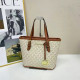 Orange Apricot Casual Street Letters Patchwork Zipper Contrast Bags
