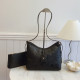 Black Casual Street Letters Zipper Embossed Bags