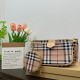 Apricot Casual Daily Plaid Patchwork Zipper Contrast Bags