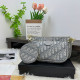 Grey Casual Daily Letters Embroidered Patchwork Chains Zipper Bags