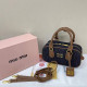 Black Gray Casual Letters Embroidered Patchwork Zipper Bags