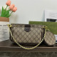 Khaki Casual Letters Patchwork Chains Zipper Bags