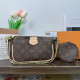 Apricot Brown Casual Daily Letters Patchwork Chains Zipper Contrast Bags