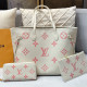 White Casual Street Letters Patchwork Contrast Bags