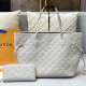 White Casual Vacation Letters Patchwork Embossed Bags