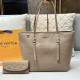 Khaki Casual Daily Letters Patchwork Embossed Bags