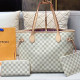 White Grey Casual Daily Plaid Patchwork Contrast Bags