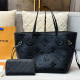 Black Casual Daily Letters Patchwork Embossed Bags