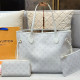 White Casual Street Letters Patchwork Bags