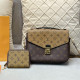 Yellow Brown Casual Street Letters Patchwork Contrast Bags