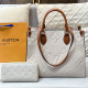White Casual Letters Patchwork Contrast Embossed Bags