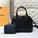 Black Casual Daily Letters Patchwork Zipper Embossed Bags