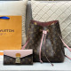Pink Brown Casual Daily Letters Draw String Contrast Bags