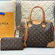 Yellow Brown Casual Letters Patchwork Zipper Contrast Bags