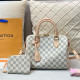 Gray White Casual Daily Plaid Patchwork Zipper Contrast Bags