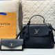 Black Casual Daily Solid Color Patchwork Metal Accessories Trim Bags