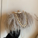 Grey Casual Daily Solid Color Chains Bags