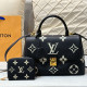 Black Casual Letters Patchwork Zipper Contrast Bags