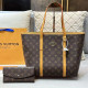 Yellow Brown Daily Vacation Letters Patchwork Contrast Bags
