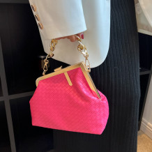 Rose Red Daily Patchwork Chains Bags