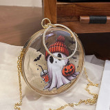 White Daily Print Chains Bags