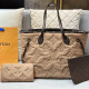 Khaki Casual Daily Letters Patchwork Texture Bags