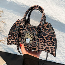 Coffee Casual Patchwork Zipper Bags