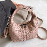 Pink Casual Solid Color Patchwork Zipper Bags