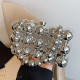 Silver Casual Solid Color Patchwork Chains Bags