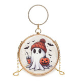 White Daily Print Chains Bags