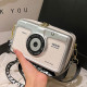 Cream White Casual Patchwork Zipper Bags