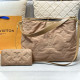 Khaki Casual Daily Letters Patchwork Texture Bags