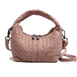 Pink Casual Solid Color Patchwork Zipper Bags