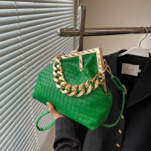 Green Daily Patchwork Chains Bags