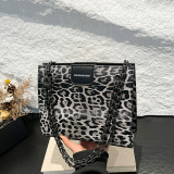 Yellow Daily Leopard Print Patchwork Bags