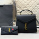 Black Casual Street Heart Shaped Letters Patchwork Bags