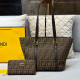 Brown Casual Street Letters Patchwork Contrast Bags