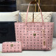Pink Casual Daily Letters Pocket Patchwork Bags
