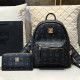 Black Casual Street Letters Patchwork Zipper Bags