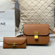 Orange Casual Street Solid Color Patchwork Metal Accessories Trim Bags