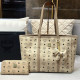 Apricot Casual Street Letters Patchwork Bags